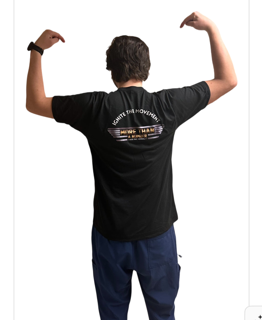 Black T-shirt - More Than a Number